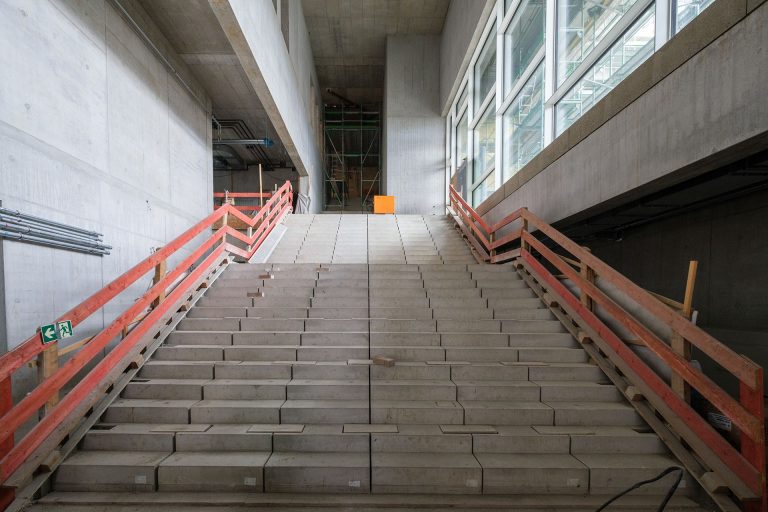 Baustelle Treppenhaus, Schulstandort Süd Neufreimann